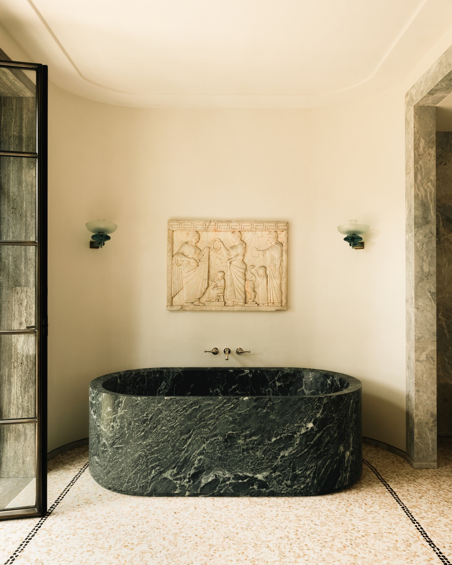 Côte D’Azur Family Home | Villa Pineda by Humbert & Poyet⁠
⁠
Design contrasts ground the glamour of this family home within the gems of the Côte D’Azur’s landscape and its iconic Italian design heritage.⁠
⁠
Embraced by pine trees and refreshing Mediterranean Sea, Villa Pineda sits on Roquebrune-Cap-Martin, near Monaco. Previously owned by in-laws of Humbert & Poyet founder Emil Humbert, the villa is steeped in family memories. Retaining this sentiment while editing the home into its new family chapter, saw this renovation both a professional and personal endeavour for Humbert.⁠
⁠
⁠Step inside on estliving.com – link in bio.⁠
⁠
Published on estliving.com⁠
Editor @sophlew_says⁠
Words Caitlin Leishman⁠
Interior Design @humbertetpoyet⁠
Photography @ludovicbalay