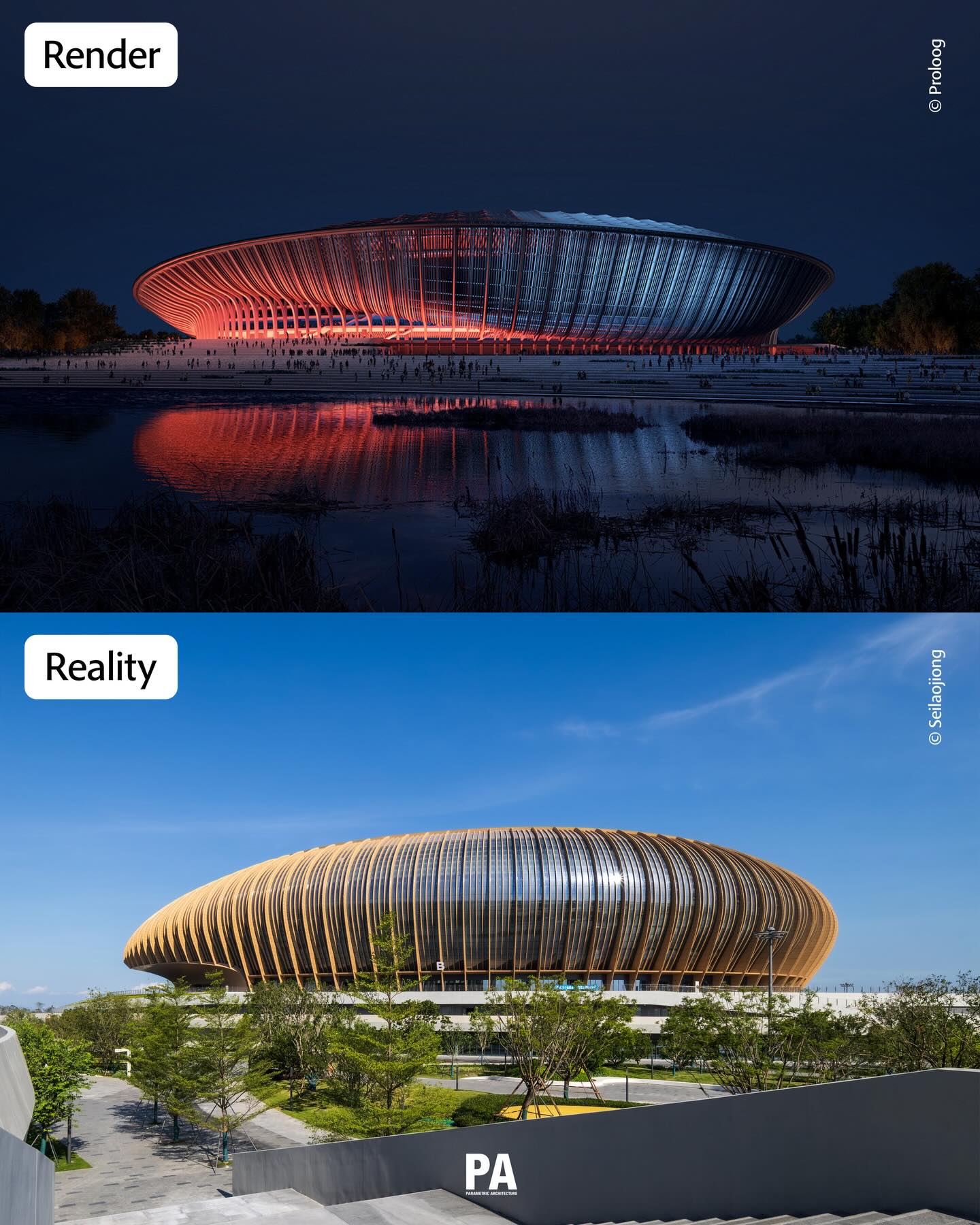 🏟️The Greater Bay Area Sports Centre by @zahahadidarchitects will host its first large-scale events with a series of four sold-out concerts beginning on 5th December 2025. 

The new complex anchors Guangzhou’s Nansha District and serves the rapidly growing Pearl River Delta region, linking Guangzhou, Shenzhen, Hong Kong, and Macau as part of the world’s largest urban constellation.

Set within a 70-hectare waterfront park, the project brings together a 60,000-seat stadium, a 20,000-seat arena, and a 4,000-seat aquatic centre. Its architecture draws from the tapering forms of historic Song-Dynasty sailing vessels, with vertical louvres capturing prevailing sea winds for natural cooling and a sweeping stadium arch framing views of the river.

✨Learn end-to-end visualization workflows for architecture in RunDiffusion in our free workshop, and transform references into mood boards, material studies, and dynamic visual stories.

💬 Want to join? Comment “FREE” to join our RunDiffusion: End-to-End AI Visuals for Architecture workshop on December 20th at @thepaacademy.

📸 张灏 Seilaojiong, CRLand

#zahahadidarchitects #parametricarchitecture #greaterbayarea #guangzhou #stadiumdesign #sportsarchitecture #futurecities