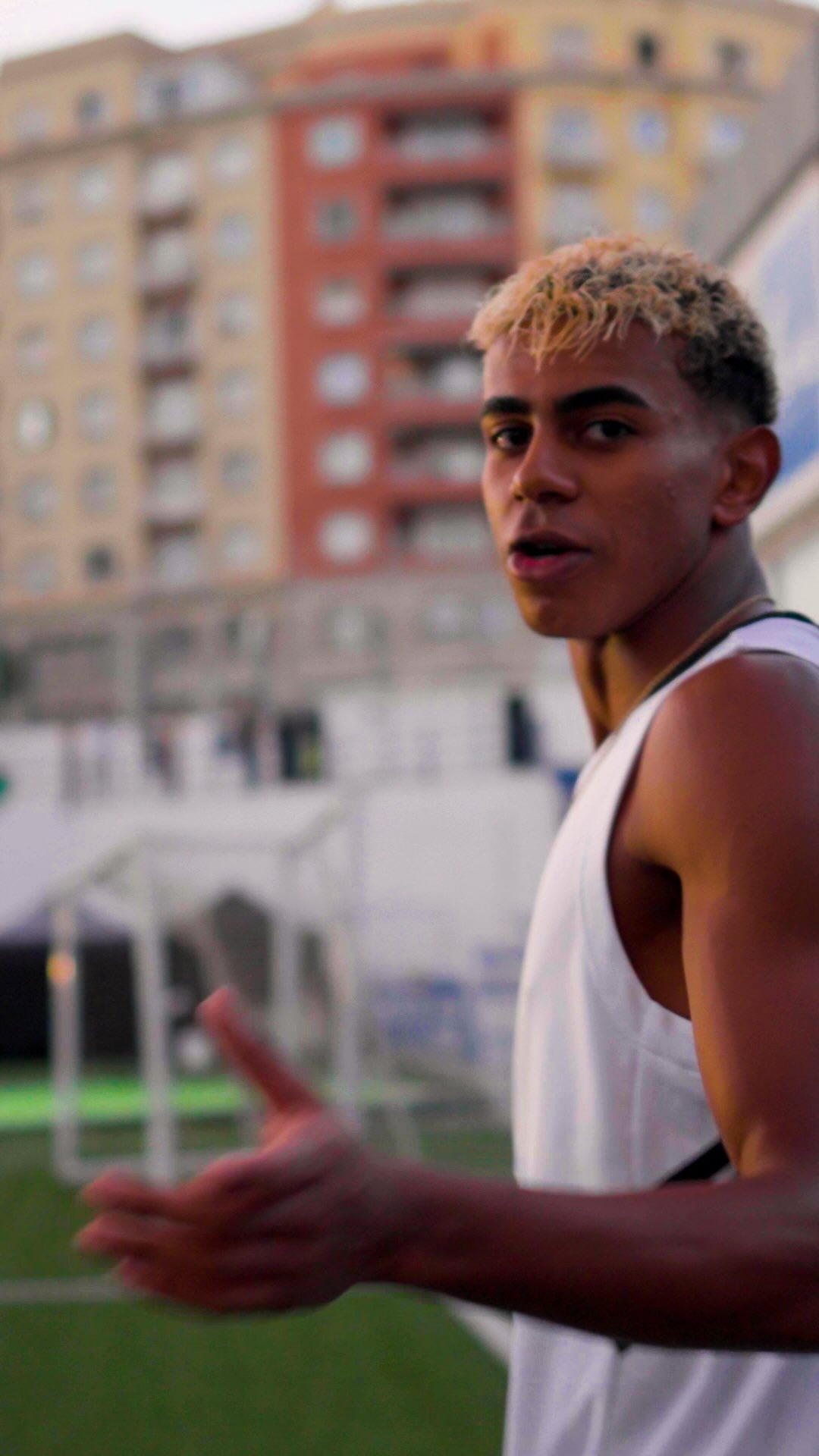 Just some light work on set with @powerade 😎