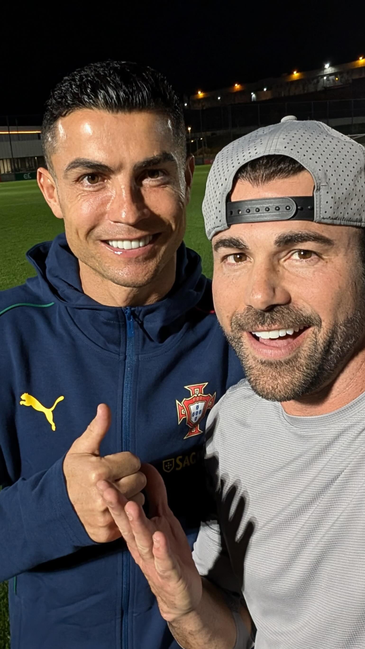 Ronaldo vs My Goalie Robot. Thanks to @tmobile for helping me get my latest invention ready to take on @cristiano at his own game! #sponsored