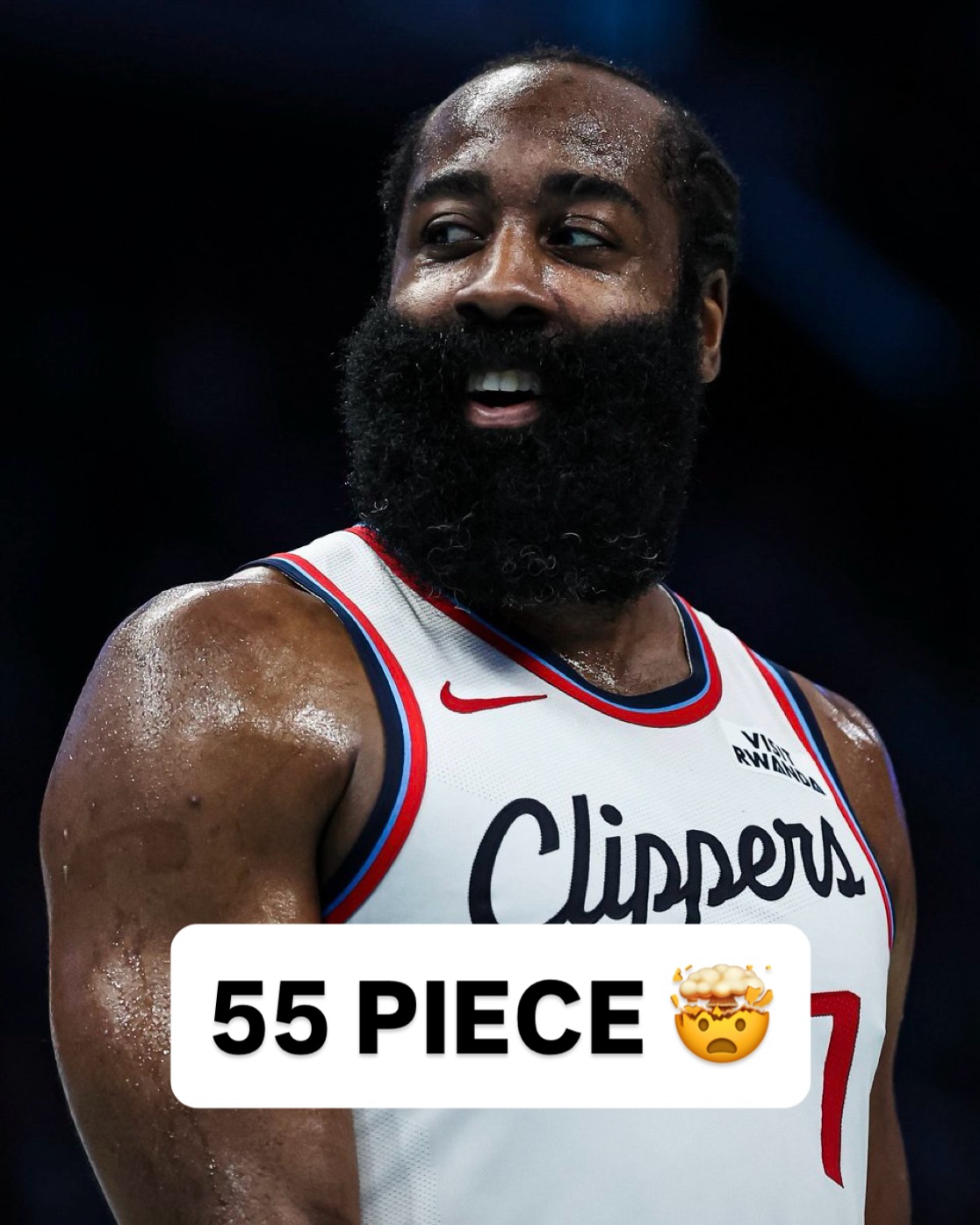 James Harden - 55 PTS, 10 3PM & 7 ASTS. Bro has quite literally been fryinnnnn. 🔥🔥🔥🔥(via @nba)