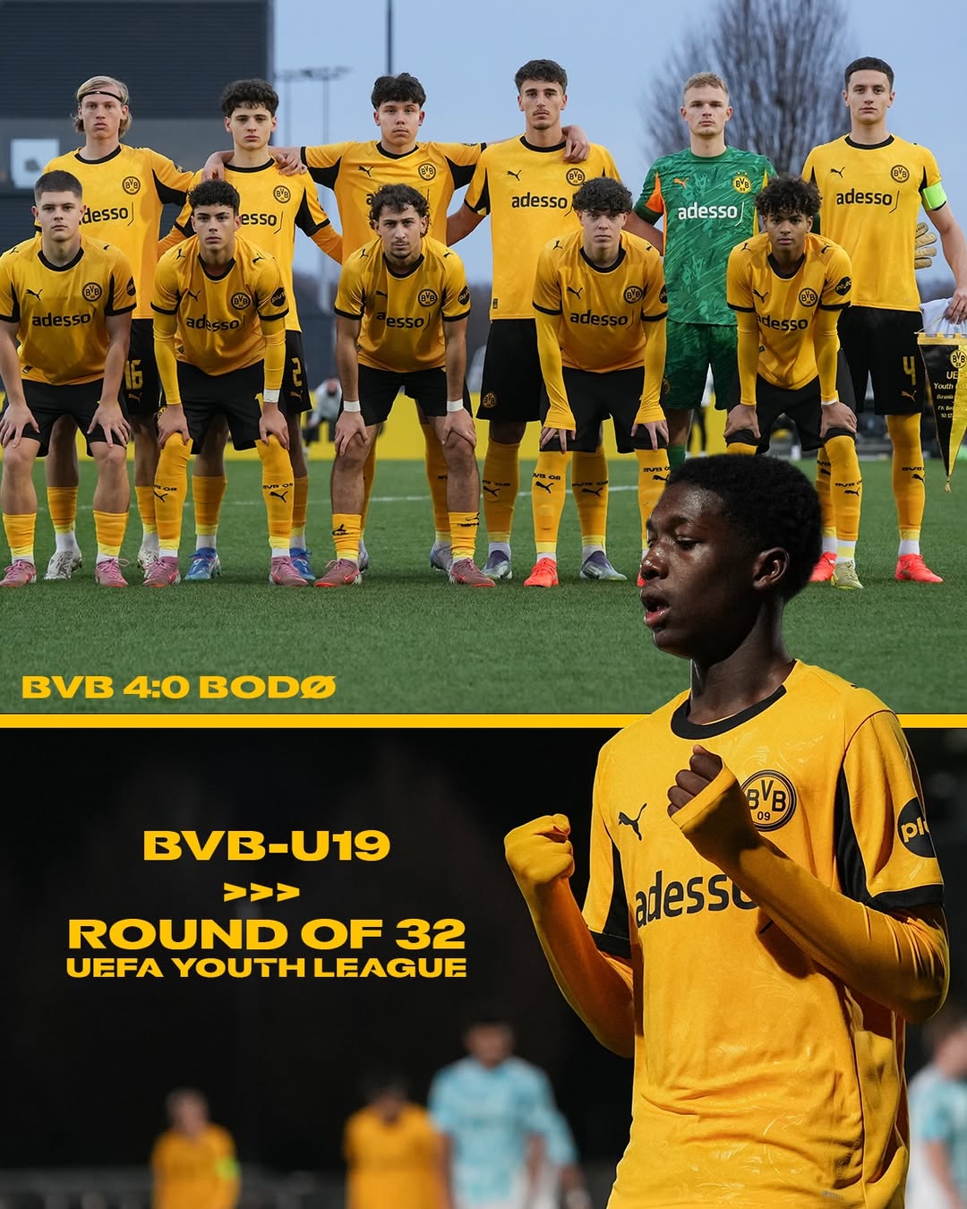 Qualified for the next round! 👏

#UYL @uefamensyouth