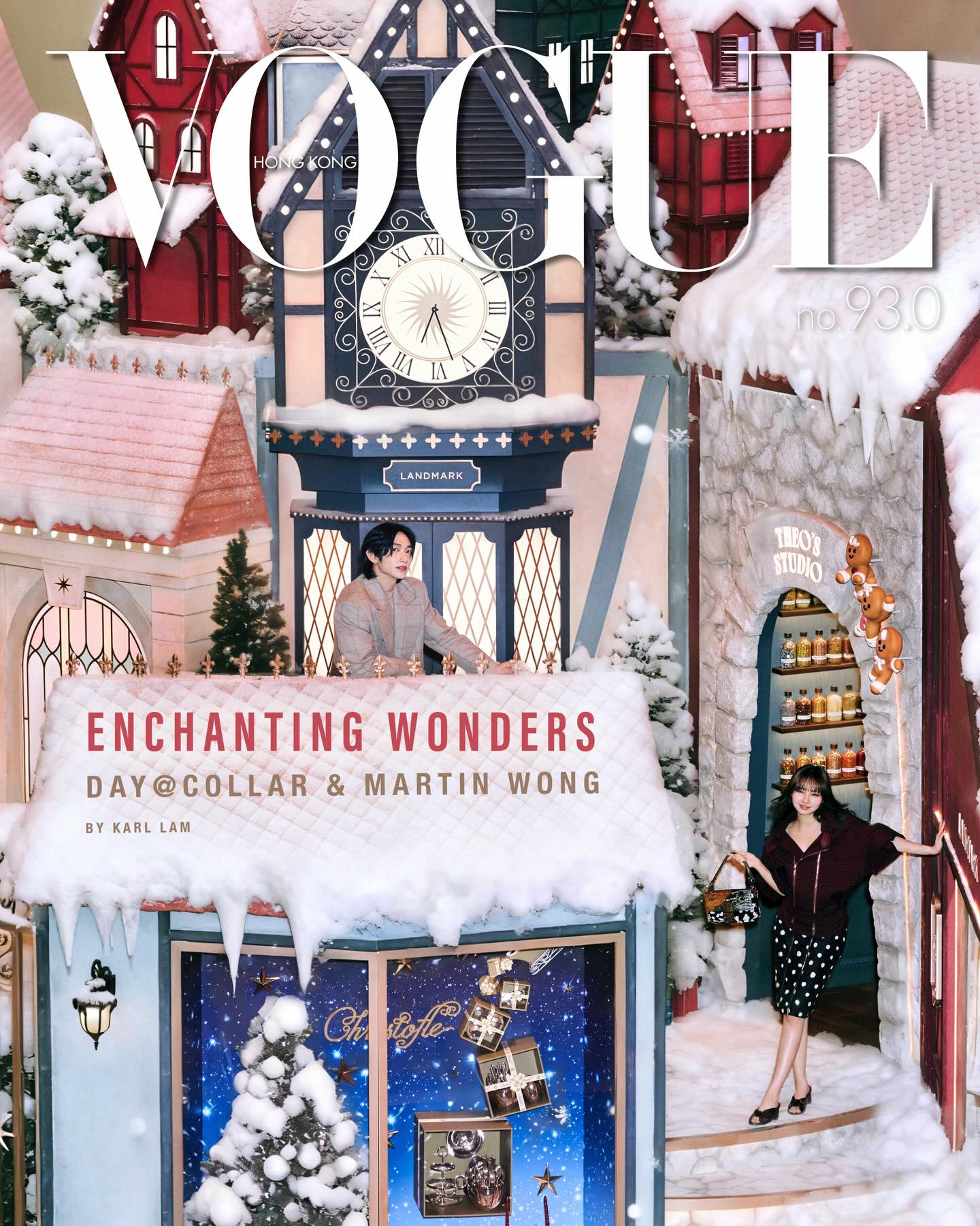 #ChristmasInVogue Vogue Hong Kong 12月數碼封面邀來香港女團 @Collar.weare 成員 @6y_Day 與藝人 #王智騫 @Mar.tin.wong，引領大家一同踏入 @LandmarkHK  置地廣場歷年來最大的「Noëlia at LANDMARK: Joy Begins with Giving」節日裝置，並穿梭於 Noëlia 的奇幻景致之間。

從神秘的「奇幻書閣」，到刺激萬分的「星光滑梯」，以及「魔法信使櫥窗」中那些隨著音樂節拍上下升降的熱氣球，每一處皆令人目不暇給。最後在充滿浪漫情懷復古邊車重溫假日旅行的美好回憶，讓每個魔幻角落都為大家帶來全新的發現與無盡的歡樂，共同感受令人難忘的中環聖誕氣氛。

Collar’s Day and Martin Wong step into the enchanting world of Noëlia at LANDMARK for Vogue Hong Kong’s December digital cover! Join the duo in discovering what lies at the LANDMARK’s largest festive installation to date, from the charming Livres & Lumière bookshop and the dazzling Starlit Slide, to the the Curious Courier’s fantastical hot-air balloons that rise and fall to the beat of festive music and a retro sidecar reminiscent of cherished Christmas holiday memories. Every corner is a magical feast for the senses.

Photographer: @shotbykarl
Stylist: @foxla.c
Makeup Artist for Day: @_chansan_ 
Hair Stylist for Day: @style_viclai 
Makeup Artist for Martin: @sakura.c_official.
Hair Stylist for Martin: @allhs__. 
Photography Assistants: John and Leung Yui Wai
Fashion Assistant: @__audrey.____ 
Wardrobe: @Fendi @LoroPiana @RogerVivier @MaisonValentino & @Balenciaga
