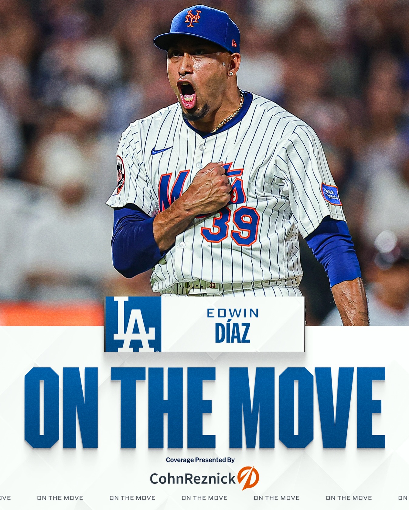 Dodgers, RHP Edwin Díaz reportedly agree to deal, per multiple reports including MLB.com’s Mark Feinsand.