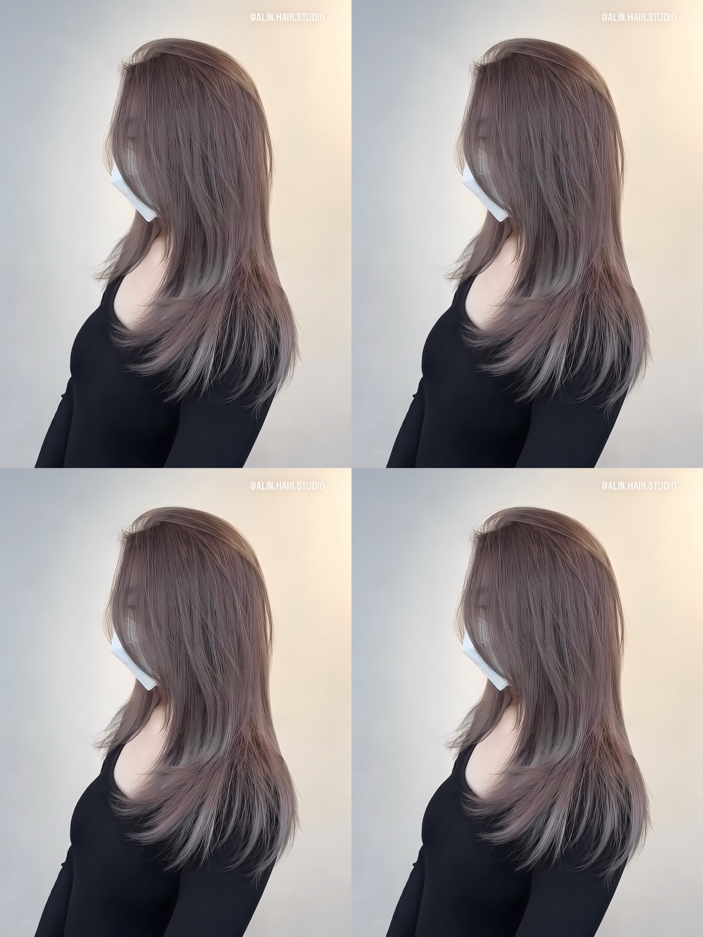 KHÓI NÂU ÁNH TÍM 
" một trong những màu mà nhà alin ưng nhất trong các màu thời trang theo thiên hướng nhẹ nhàng " 

________________________
𝐀𝐋𝐈𝐍 | 𝐓𝐡𝐞 𝐇𝐚𝐢𝐫 𝐂𝐨𝐧𝐜𝐞𝐩𝐭 
☎️ 0925282555 / 0982004104 
📍 84 Nguyễn Văn Tuyết, Đống Đa, HN.
⏰ 9 AM - 7:30 PM