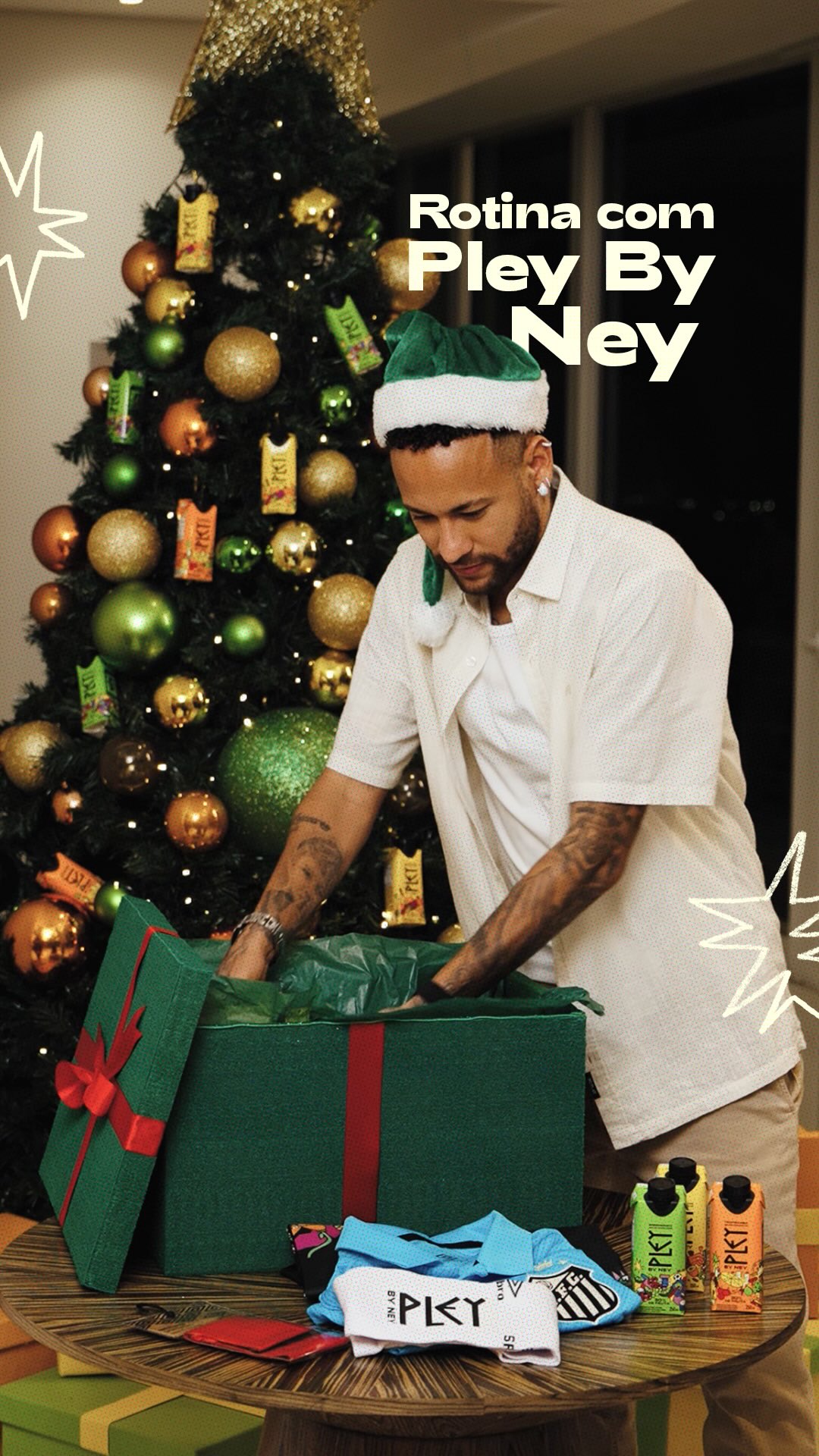 Quer fazer seu Natal mais feliz e receber essa caixa de PLEY com presentes especiais demais? 

Para participar você precisa criar um vídeo da sua rotina com PLEY,  postar na sua rede, do dia 15/12  até dia 18/12.  e  marcar PLEYBYNEY. Além de  seguir a página, é claro. 😎

E fique atento, quem sabe você não é o escolhido(a). 

Concurso autorizado pelo Ministério da Fazenda/SPA nº 03.047089/2025, Participação válida de 15/12/205 a 18/12/2025. Regulamento completo e outras informações no instagram @pleybyney.