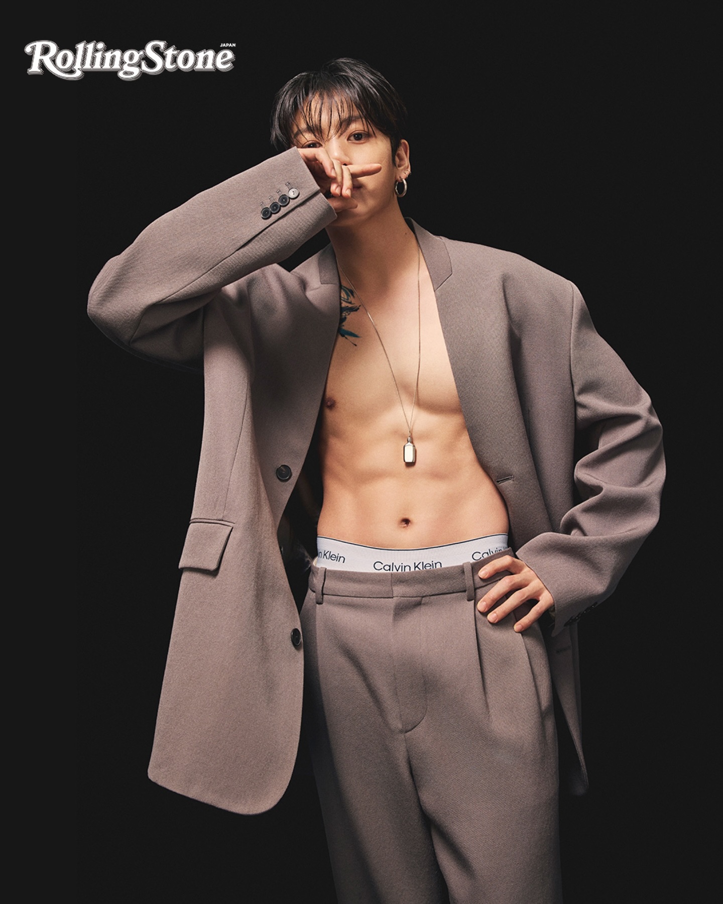 Exclusive pictures, just for you. @mnijungkook wears Calvin Klein Collection and Calvin Klein Underwear on his historic triple cover of Rolling Stone UK, Japan and Korea.
 
Seen in the Calvin Klein Collection Fall 2025 Barkley Jacket, Collins Pants and CK One Charm Necklace. And in the Calvin Klein Heritage Cotton Stretch Trunk. 
 
Photographed by @tayojr.
Styled by @kimvenchy.
 
Check out the issues for the full story.
@rollingstonejapan December 2025.
@rollingstonekorea December 2025.
@rollingstoneuk January 2026.