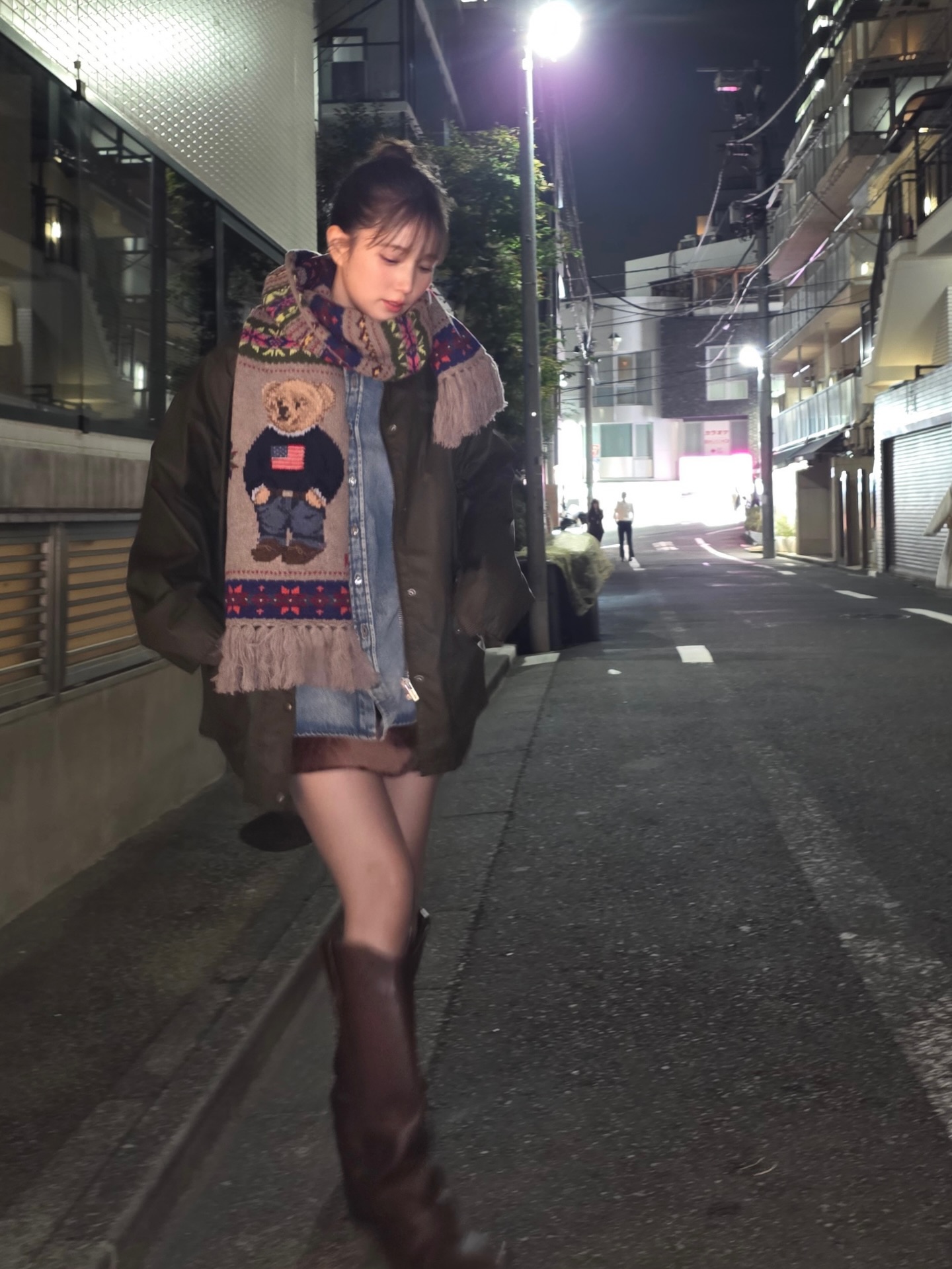 🐻
@poloralphlauren のくま柄マフラー🧣🎄🪅
さむいね！さいきん！風邪はやってるみたいですから
どうかお気をつけてね
#私服