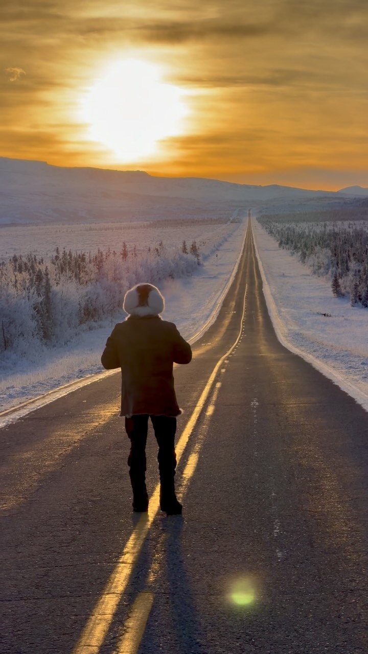 One in a million deserted highway view captured today 💯😍