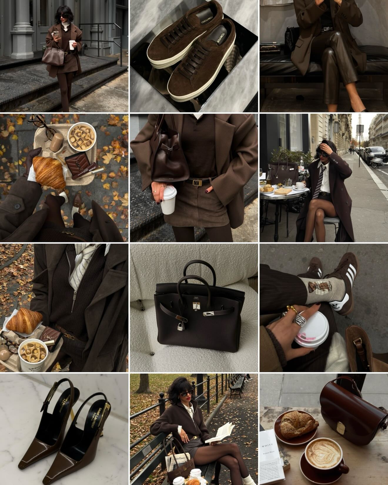 warm browns for brisk december mornings 🤎☕️🥐