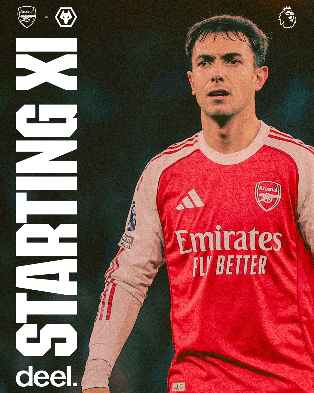 🔴 𝗧𝗘𝗔𝗠𝙉𝙀𝙒𝙎 ⚪️

🔙 Saliba and Timber return to the backline
⚓️Rice in the middle
©️ Saka with the armband

Let’s do this, Gunners ✊

🤝 Presented by @getdeel