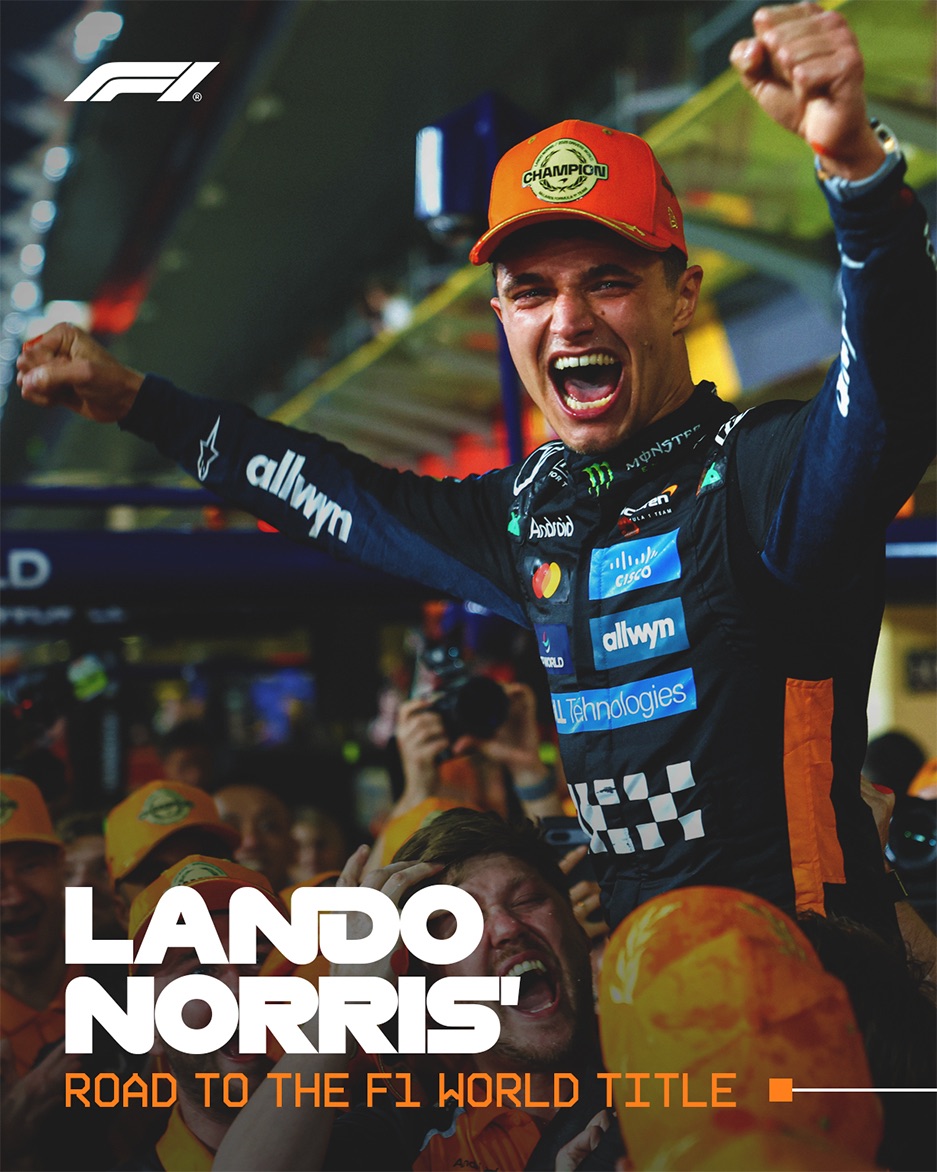 From teenage prodigy to world champion in the McLaren family 🧡

Lando’s storied journey to the top of single-seater racing ⬆️

#F1 #Formula1 @lando @mclaren
