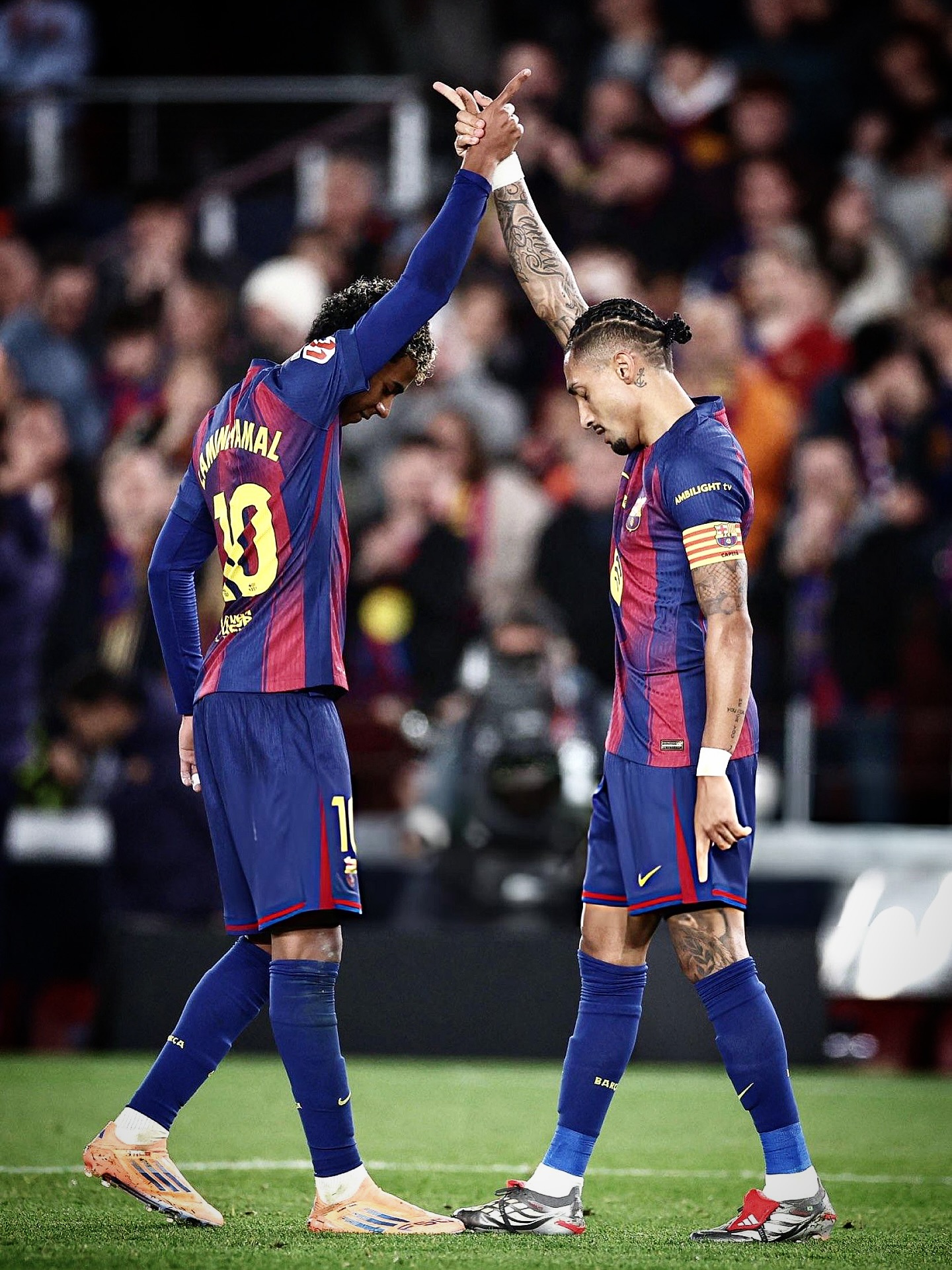 𝐓𝐇𝐄 𝐑𝐀𝐏𝐇𝐈𝐍𝐇𝐀 𝐄𝐅𝐅𝐄𝐂𝐓. 💙❤️⚡️

Since returning from injury… 𝟒 𝐆/𝐀 𝐢𝐧 𝟒 𝐬𝐭𝐚𝐫𝐭𝐬 📈🇧🇷

🏟️ Started vs Alavés, assist. 🅰️
🏟️ Started vs Atlético, goal. ⚽️
🏟️ Started vs Eintracht, no G/A. 
🏟️ Started vs Osasuna, two goals. ⚽️⚽️

𝐏𝐞𝐫𝐟𝐞𝐜𝐭 𝐢𝐦𝐩𝐚𝐜𝐭 ➕ 𝒕𝒉𝒂𝒕 𝐋𝐚𝐦𝐢𝐧𝐞 𝐜𝐨𝐧𝐧𝐞𝐜𝐭𝐢𝐨𝐧. 🔗✨