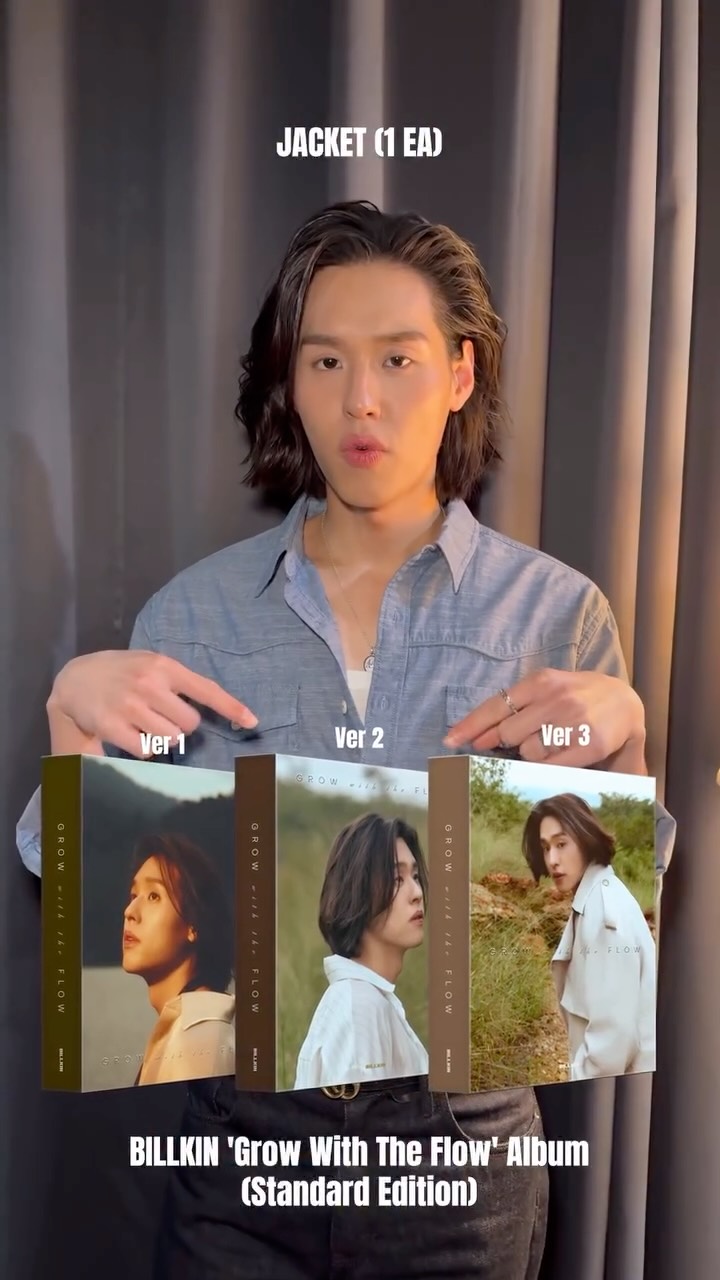 BILLKIN ‘Grow With The Flow’ Album (Standard Edition) 👉🏻 👈🏻 #GrowWithTheFlowAlbum

📒 3 Jacket Designs (Version 1, Version 2 and Version 3)
Price: THB 690

🛒 Start pre-order from December 1, 2025 (12:00 PM | GMT+7) to January 15, 2026 (11:59 PM | GMT+7) at www.waawbkk.com

#BillkinEntertainment #Bbillkin