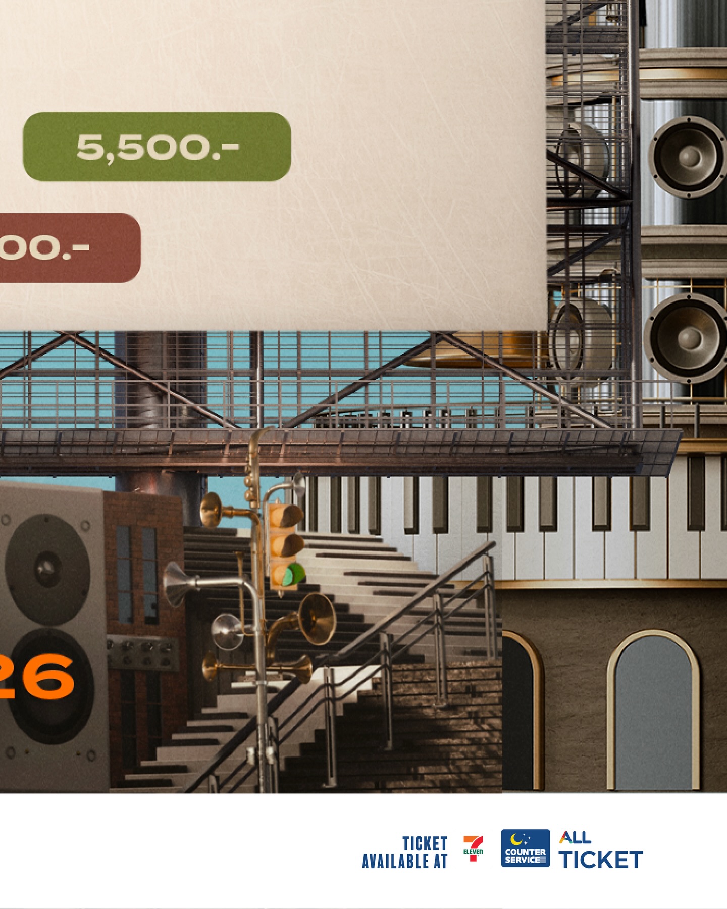 BILLKIN FEELQUENCY CONCERT PRESENTED BY CP 🎷 #BILLKIN_FEELQUENCY

ผังที่นั่ง รายละเอียด และเงื่อนไขการจำหน่ายบัตร 

Seating Map & Price, Ticket Details, and Terms & Conditions for BILLKIN FEELQUENCY CONCERT PRESENTED BY CP

关于 BILLKIN FEELQUENCY CONCERT PRESENTED BY CP 演唱会详情与票价信息

——

▫️ Fri, 13 March 2026 (7:00 PM)
▫️ Sat, 14 March 2026 (6:00 PM)
▫️ Sun, 15 March 2026 (6:00 PM)

IMPACT Arena Muang Thong Thani

🎫 Tickets on Sale 7 February 2026
7,000 / 6,500 / 6,000 / 5,500 / 4,500 / 3,500 / 2,500 / Live Streaming 1,200 THB / 1 Code

📱 Counter Service (7-Eleven) & ALL TICKET

——

#BillkinEntertainment #Bbillkin