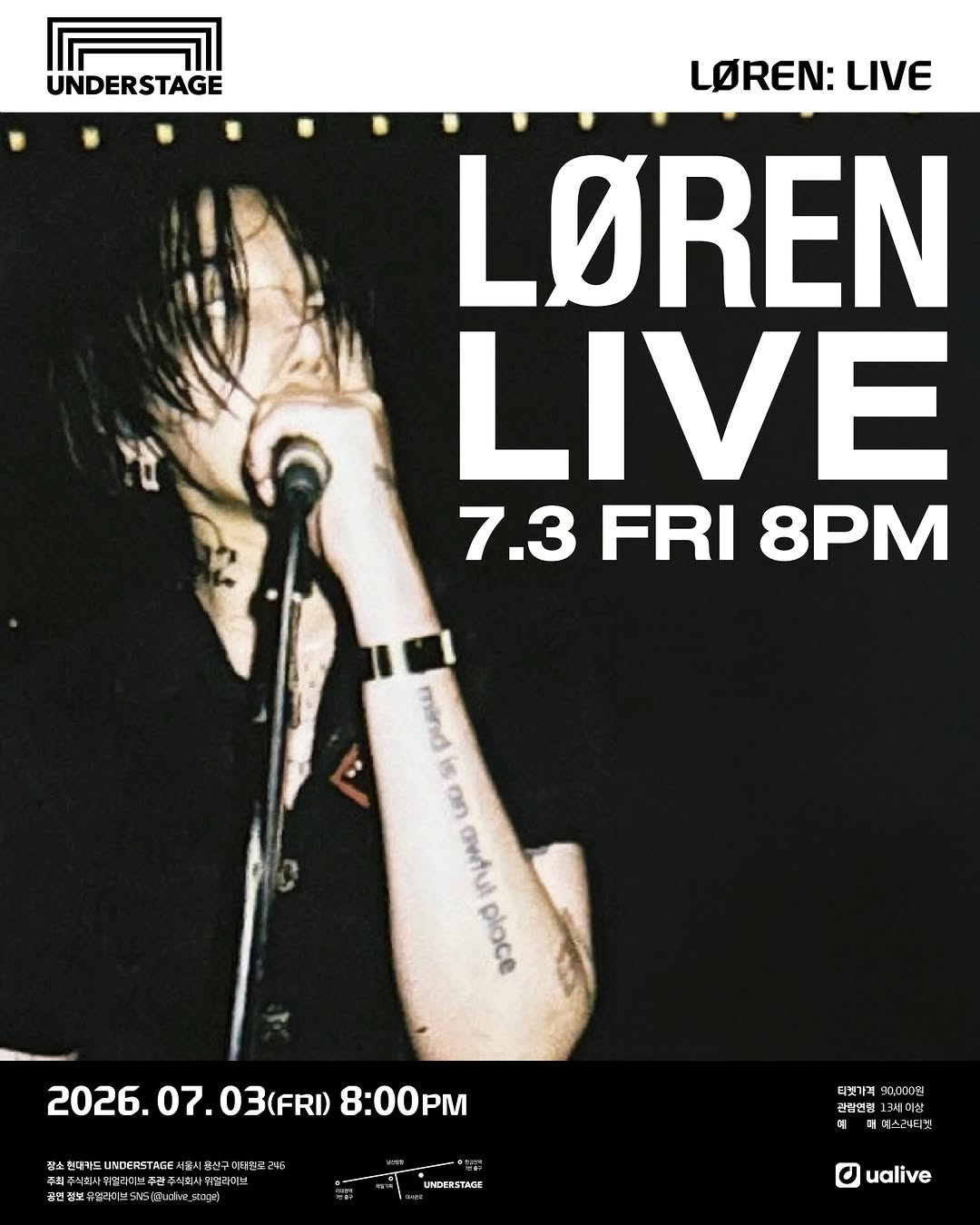 MY LIVE SHOW IN SEOUL
7/3 8PM — HYUNDAICARD UNDERSTAGE
been a fucking minute. see you soon 🎬
