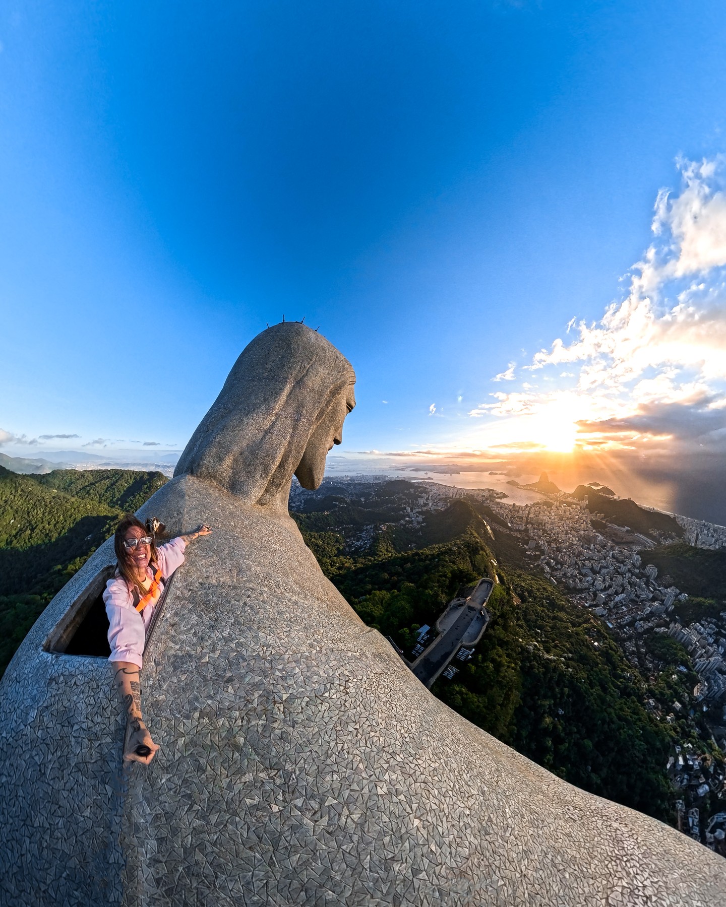 Photo of the Day: A heavenly view if you ask us 🇧🇷 Selfie from @cixcixcix on our 360 camera, #GoProMAX2.

@cristoredentoroficial @goprobr #GoPro #RioDeJaneiro #Brazil